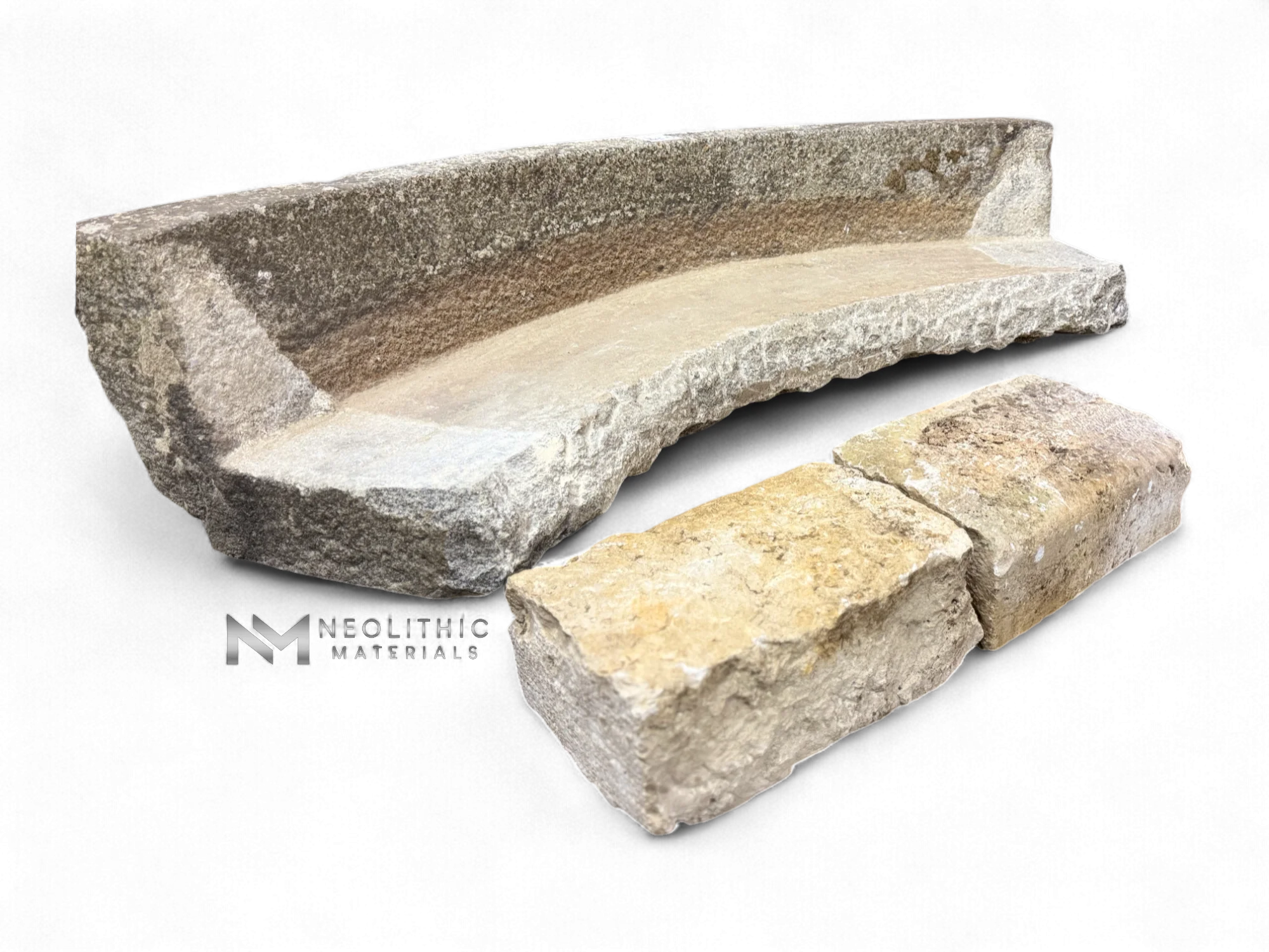 French Antique Granite Stone Mill used as Bench - Image 4
